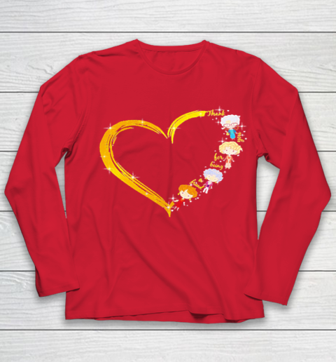 Heart The Golden Girls Thank you for being a friend Youth Long Sleeve 8