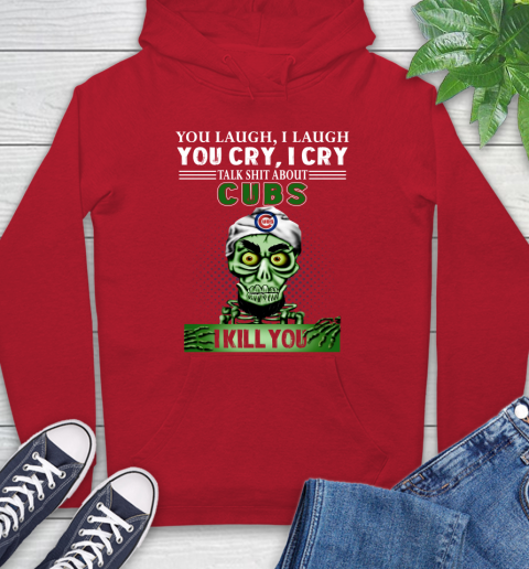 MLB Talk Shit About Chicago Cubs I Kill You Achmed The Dead Terrorist Jeffrey Dunham Baseball Hoodie 10