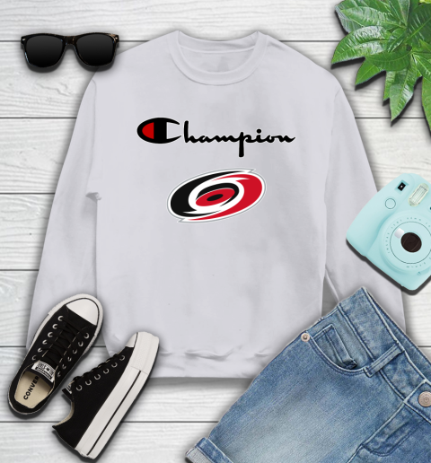 NHL Hockey Carolina Hurricanes Champion Shirt Youth Sweatshirt 2