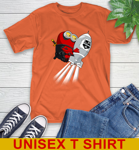 NHL Hockey Los Angeles Kings Deadpool Minion Marvel Shirt T-Shirt 4