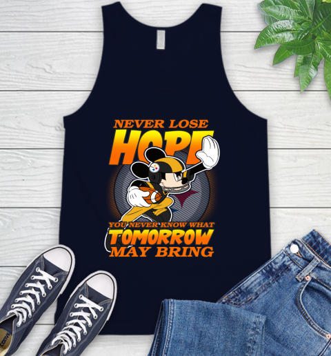 Pittsburgh Steelers NFL Football Mickey Disney Never Lose Hope Tank Top 2