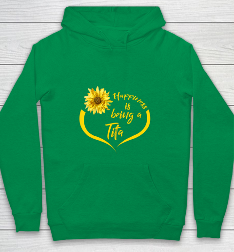 Womens Tita Gift Happiness Is Being A Tita Youth Hoodie 4
