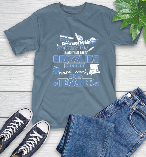 Memphis Grizzlies NBA I'm A Difference Making Student Caring Basketball Loving Kinda Teacher T-Shirt 8