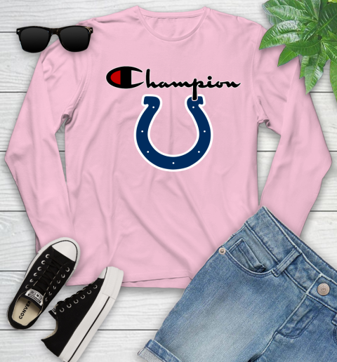 NFL Football Indianapolis Colts Champion Shirt Youth Long Sleeve 8