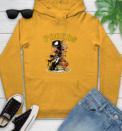 NBA Indiana Pacers Basketball Venom Groot Guardians Of The Galaxy Youth Hoodie 3