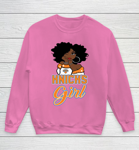 New York Knicks Girl NBA Youth Sweatshirt 7
