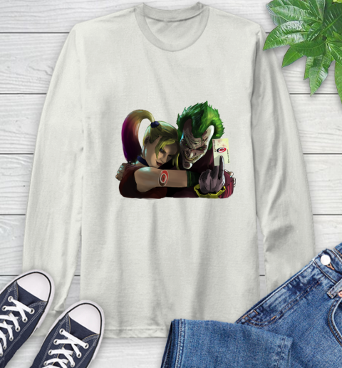 Carolina Hurricanes NHL Hockey Joker Harley Quinn Suicide Squad Long Sleeve T-Shirt 12