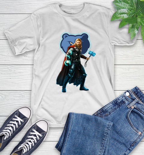 NBA Thor Avengers Endgame Basketball Memphis Grizzlies T-Shirt