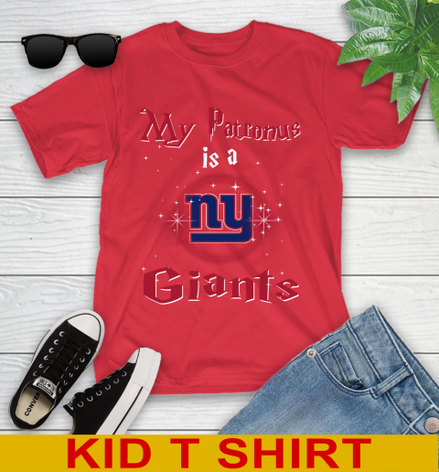 NFL Football Harry Potter My Patronus Is A New York Giants Youth T-Shirt 11