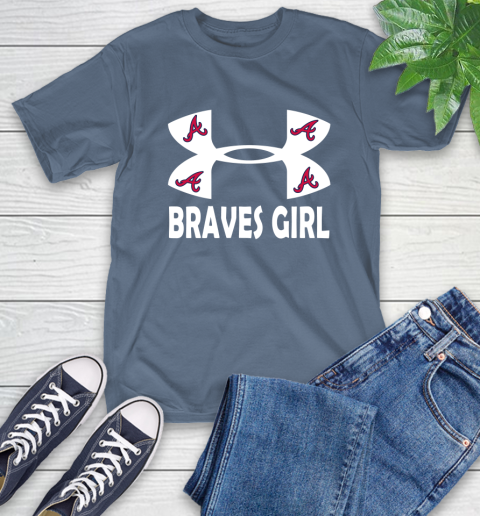 MLB Atlanta Braves Under Armour Baseball Sports T-Shirt 8