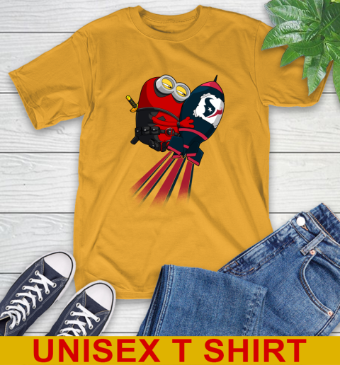 NFL Football Houston Texans Deadpool Minion Marvel Shirt T-Shirt 2