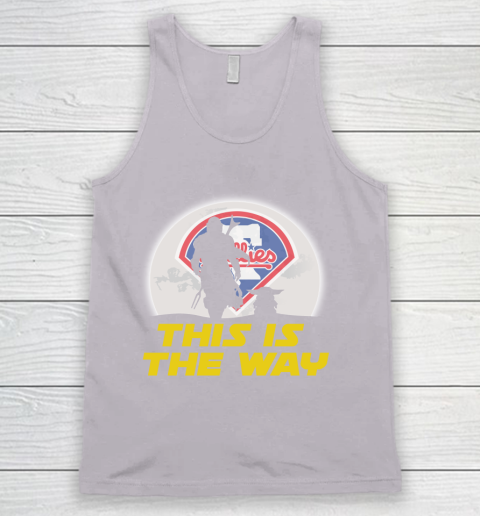 Philadelphia Phillies MLB Baseball Star Wars Yoda And Mandalorian This Is The Way Tank Top 3