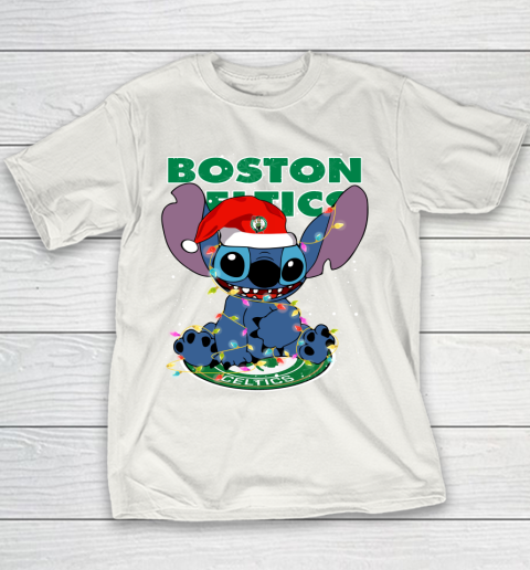 Boston Celtics NBA noel stitch Basketball Christmas Youth T-Shirt