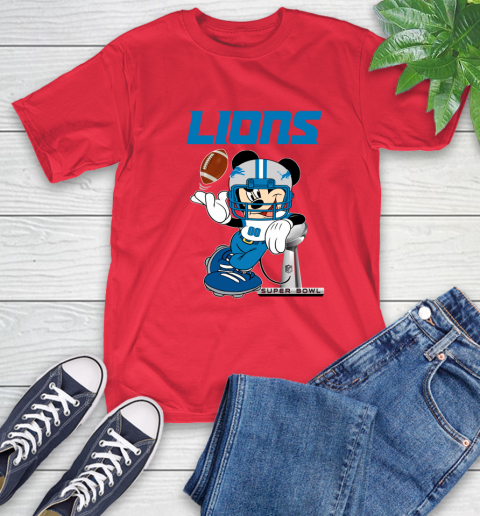 NFL Detroit Lions Mickey Mouse Disney Super Bowl Football T Shirt T-Shirt 22