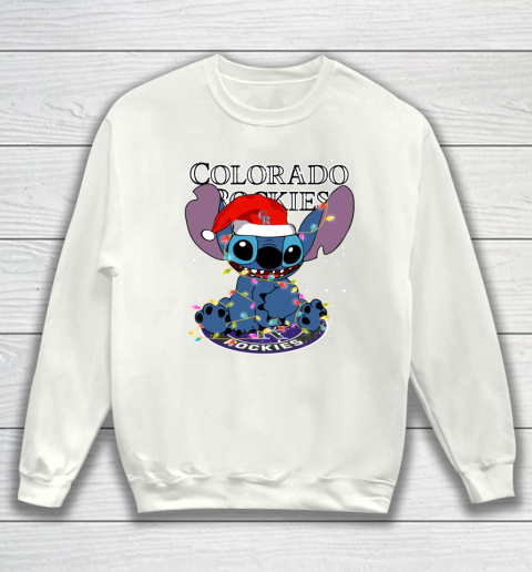 Colorado Rockies MLB noel stitch Baseball Christmas Sweatshirt