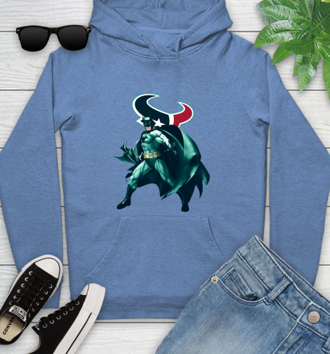 NFL Batman Football Sports Houston Texans Youth Hoodie 12