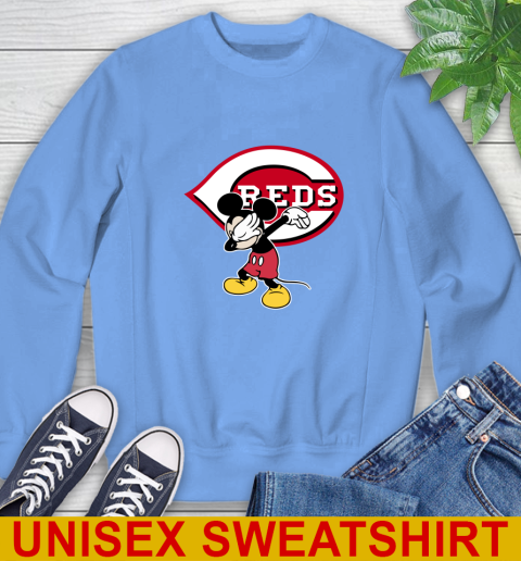 Cincinnati Reds MLB Baseball Dabbing Mickey Disney Sports Sweatshirt 11