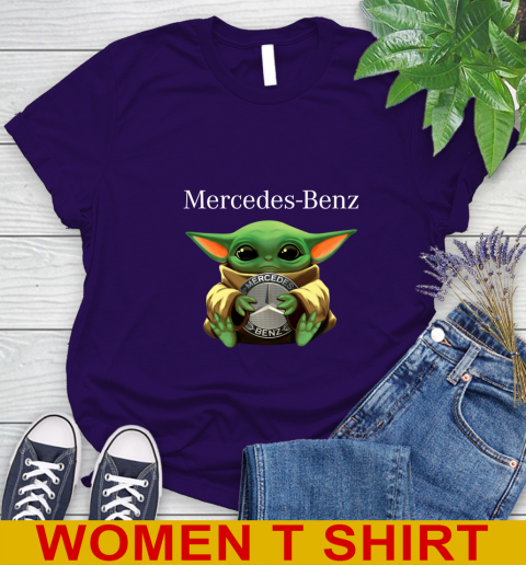 Star Wars Baby Yoda Hugs Mercedes Car Shirt 88