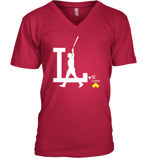 Los Angeles Dodgers Freddie Freeman Grand Slam V-Neck T Los Angeles Dodgers Freddie Freeman Grand Slam V-Neck T