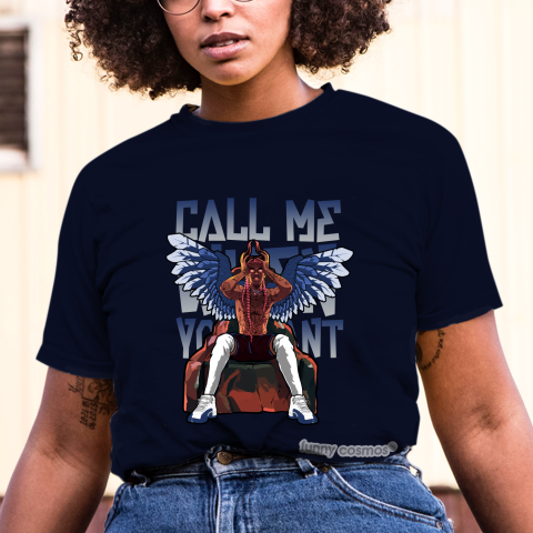 Air Jordan 12 French Blue Matching Sneaker Shirt Call Me When You Want White And Blue Sneaker Tshirt