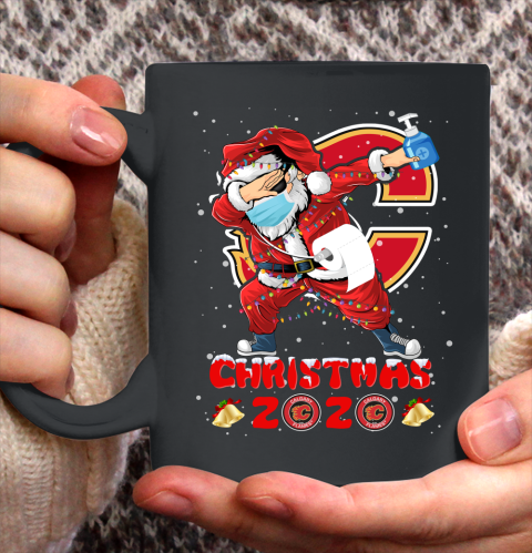 Calgary Flames Funny Santa Claus Dabbing Christmas 2020 NHL Ceramic Mug 11oz