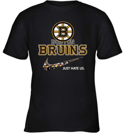 NHL Team Boston Bruins x Nike Just Hate Us Hockey Youth T-Shirt