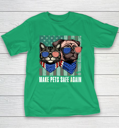 Make Pets Safe Again Trump Harris Debate Eating The Dogs Cat Youth T-Shirt 4