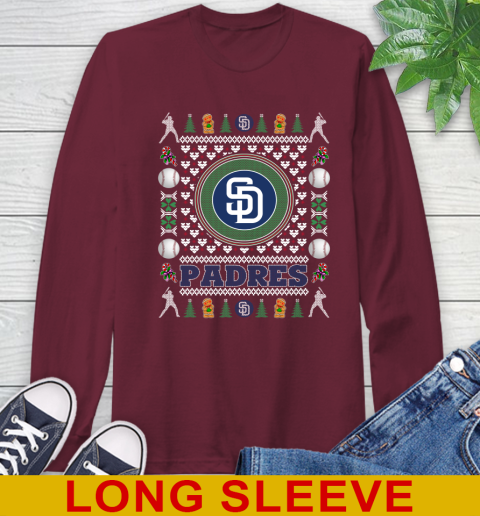 San Diego Padres Merry Christmas MLB Baseball Loyal Fan Long Sleeve T-Shirt 7