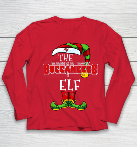 Tampa Bay Buccaneers Christmas ELF Funny NFL Youth Long Sleeve 8