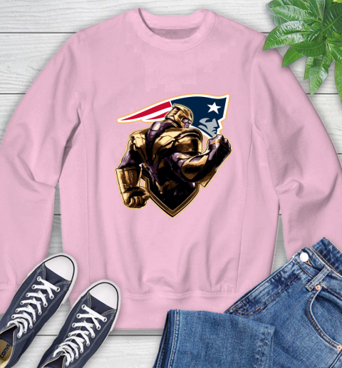 NFL Thanos Avengers Endgame Football Sports New England Patriots Sweatshirt 9