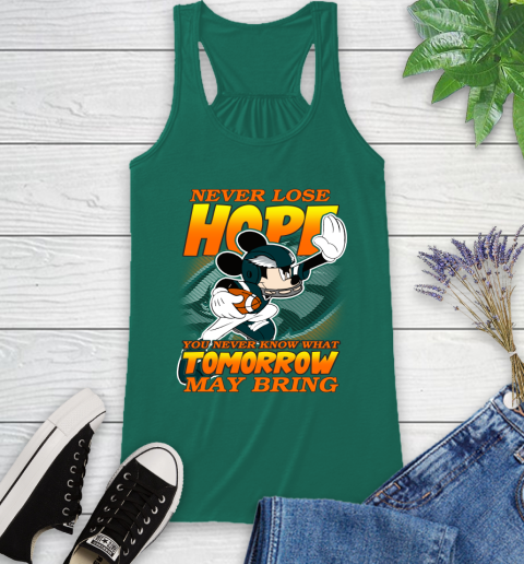 Philadelphia Eagles NFL Football Mickey Disney Never Lose Hope Racerback Tank 6