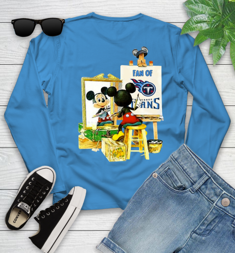 NFL Football Tennessee Titans Mickey Drawing Shirt 119