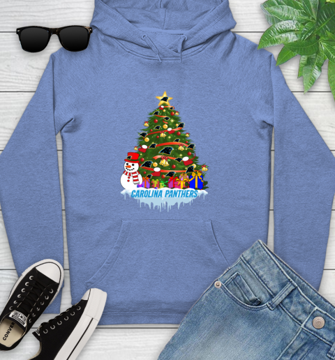 Carolina Panthers Merry Christmas NFL Football Sports Youth Hoodie 12