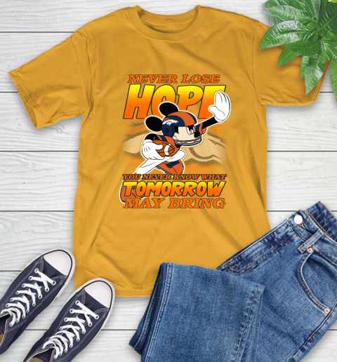 Denver Broncos NFL Football Mickey Disney Never Lose Hope T-Shirt 2