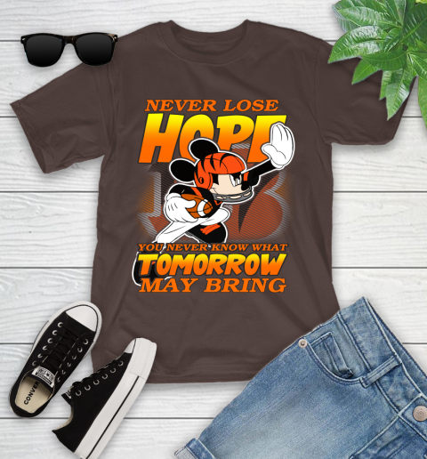 Cincinnati Bengals NFL Football Mickey Disney Never Lose Hope Youth T-Shirt 7