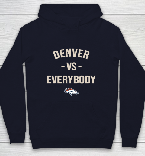 Denver Broncos Vs Everybody Youth Hoodie - Image 3