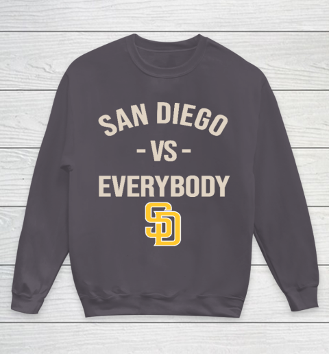 San Diego Padres Vs Everybody Youth Sweatshirt 5