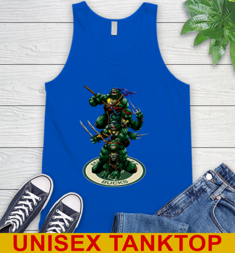 NBA Basketball Milwaukee Bucks Teenage Mutant Ninja Turtles Shirt Tank Top 5