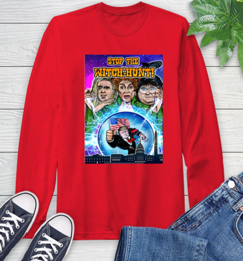 Stop The Witch Hunt Trump Long Sleeve T-Shirt 10