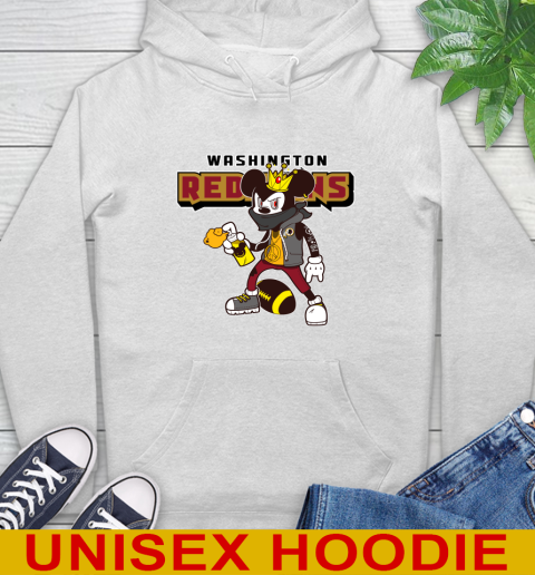 Washington Redskins NFL Football Mickey Peace Sign Sports Hoodie