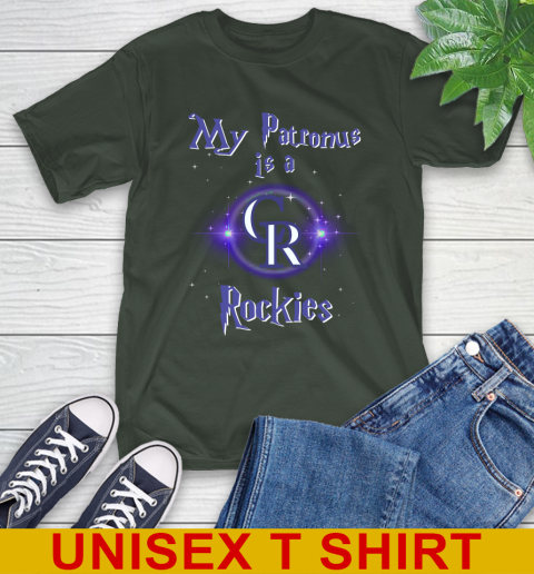 MLB Baseball Harry Potter My Patronus Is A Colorado Rockies T-Shirt 6