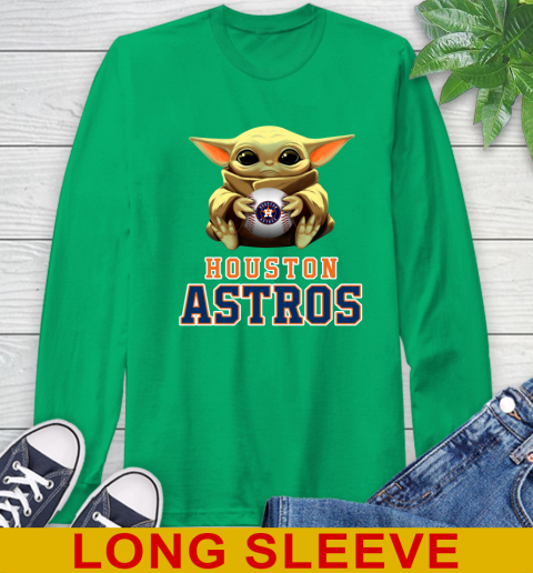 MLB Baseball Houston Astros Star Wars Baby Yoda Shirt 64
