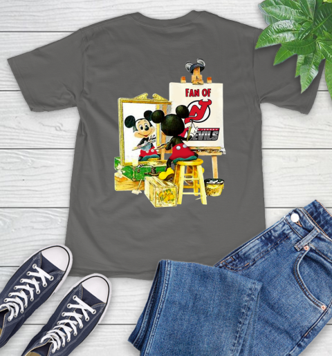 NHL Hockey New Jersey Devils Mickey Drawing Shirt 11