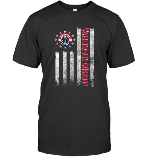 NBA American Flag Basketball Sports Washington Wizards T-Shirt