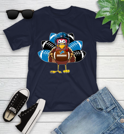 Detroit Lions Turkey Thanksgiving Day Youth T-Shirt 3
