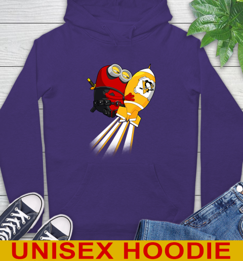 NHL Hockey Pittsburgh Penguins Deadpool Minion Marvel Shirt Hoodie 5