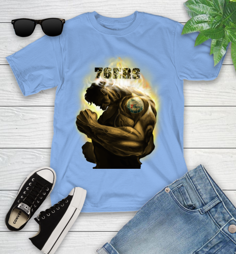 Philadelphia 76ers NBA Basketball Hulk Marvel Avengers Sports Youth T-Shirt 15