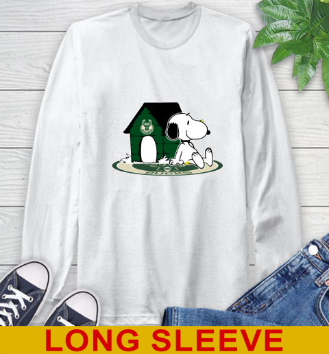 NBA Basketball Milwaukee Bucks Snoopy The Peanuts Movie Shirt Long Sleeve T-Shirt