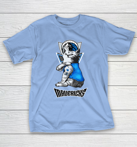 NBA Basketball My Cat Loves Dallas Mavericks T-Shirt 10