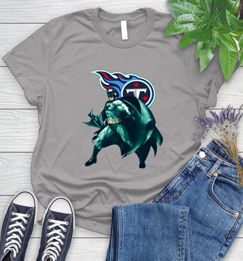 NFL Batman Football Sports Tennessee Titans Women's T-Shirt 5